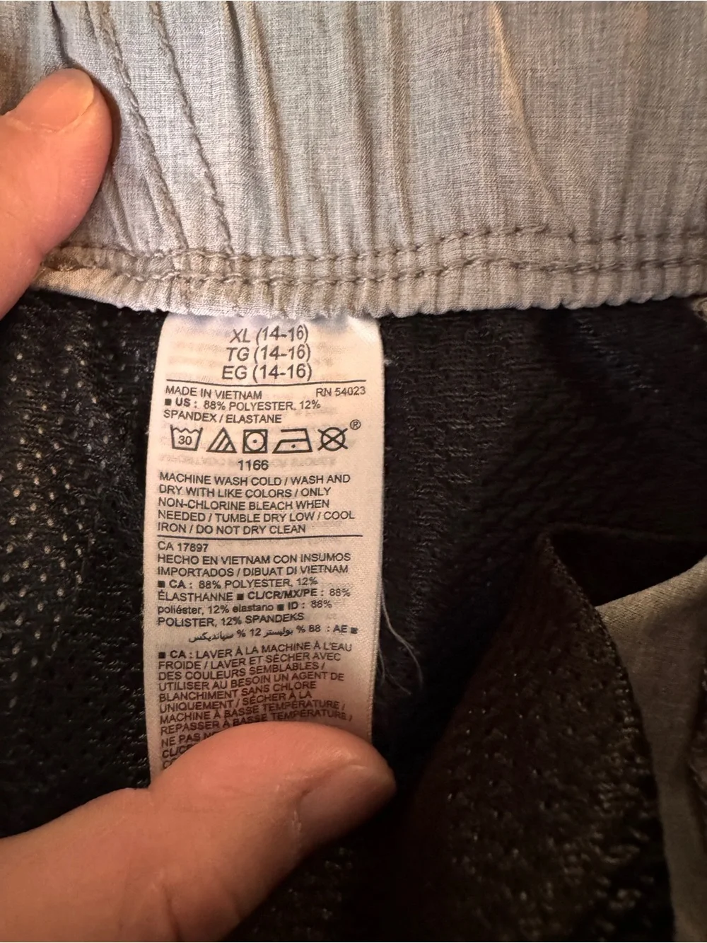 Old Navy Boy’s light Gray Elastic-Waist Drawstring Shorts
